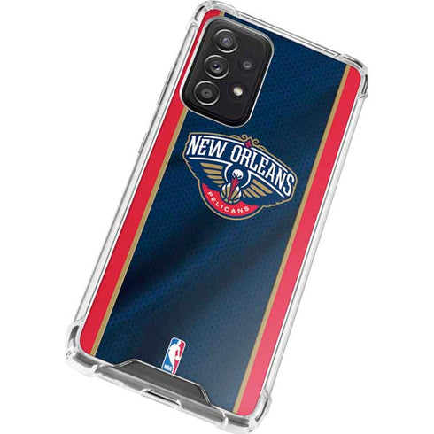 NBA New Orleans Pelicans Jersey Galaxy A52 5G Clear Case