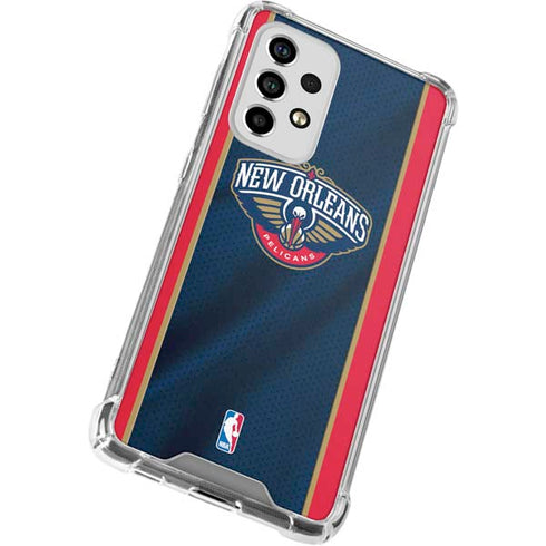 NBA New Orleans Pelicans Jersey Galaxy A53 5G Clear Case