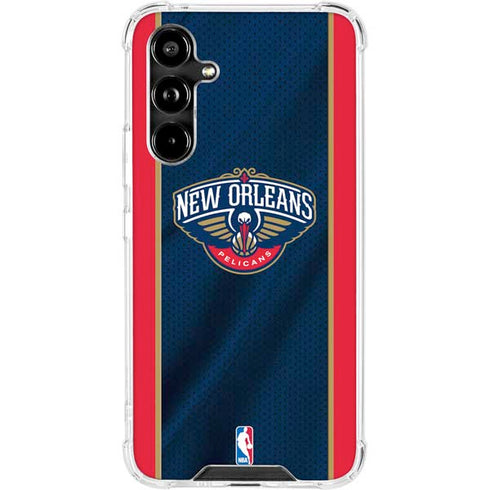 NBA New Orleans Pelicans Jersey Galaxy A54 5G Clear Case