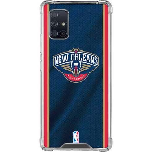 NBA New Orleans Pelicans Jersey Galaxy A71 5G Clear Case
