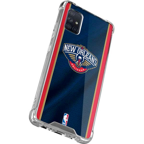 NBA New Orleans Pelicans Jersey Galaxy A71 5G Clear Case