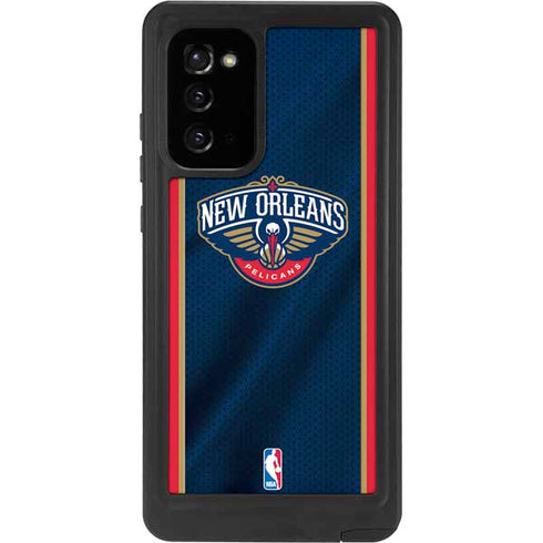 NBA New Orleans Pelicans Jersey Galaxy Note20 5G Waterproof Case