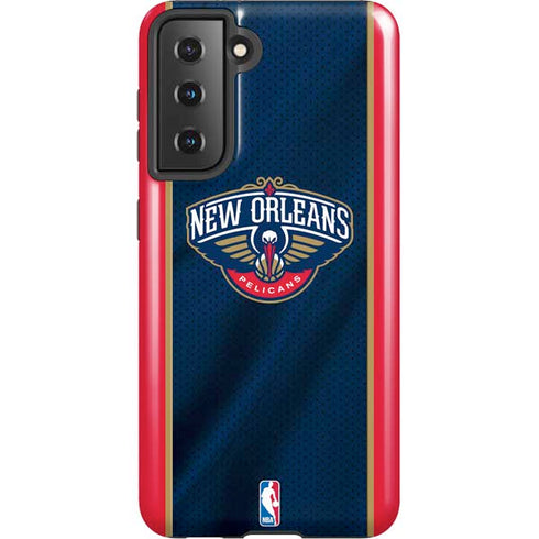 NBA New Orleans Pelicans Jersey Galaxy S21 5G Pro Case