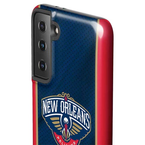 NBA New Orleans Pelicans Jersey Galaxy S21 FE Pro Case