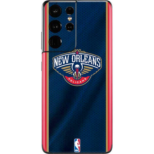 NBA New Orleans Pelicans Jersey Galaxy S21 Ultra 5G Skin