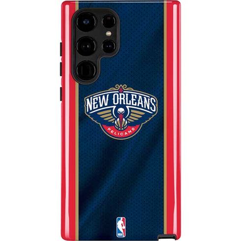 NBA New Orleans Pelicans Jersey Galaxy S22 Ultra Pro Case