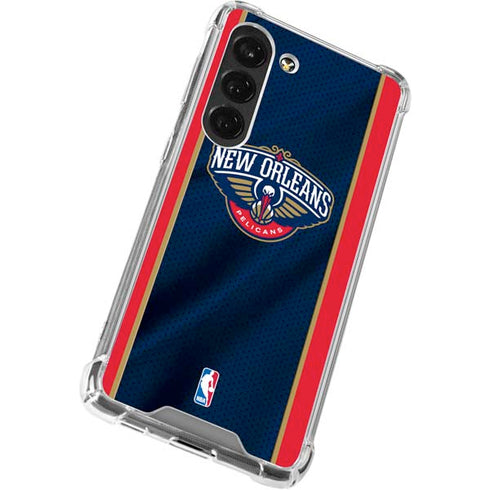 NBA New Orleans Pelicans Jersey Galaxy S23 Clear Case