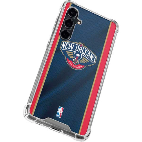 NBA New Orleans Pelicans Jersey Galaxy S23 FE Clear Case