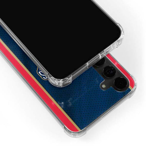 NBA New Orleans Pelicans Jersey Galaxy S24 Plus Clear Case