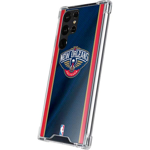 NBA New Orleans Pelicans Jersey Galaxy S24 Ultra Clear Case