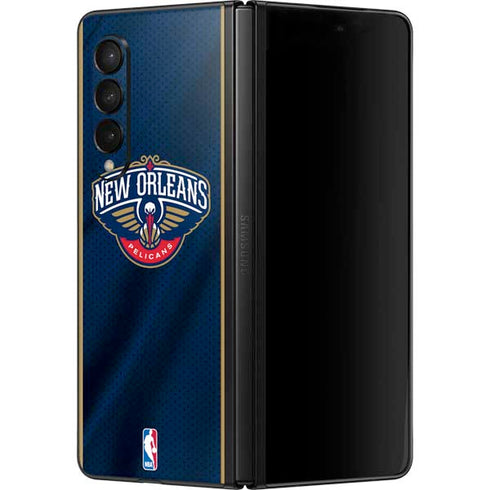 NBA New Orleans Pelicans Jersey Galaxy Z Fold3 5G Skin