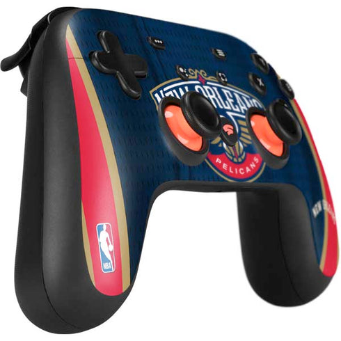 NBA New Orleans Pelicans Jersey Google Stadia Controller Skin