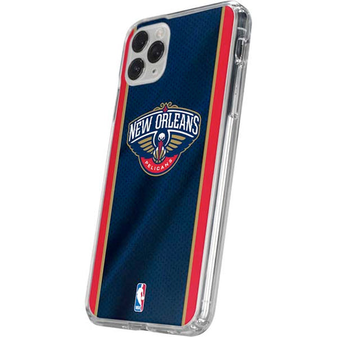 NBA New Orleans Pelicans Jersey iPhone 11 Pro Clear Case