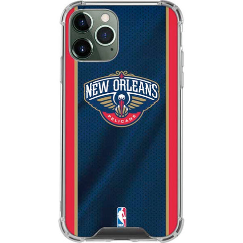 NBA New Orleans Pelicans Jersey iPhone 12 Pro Clear Case