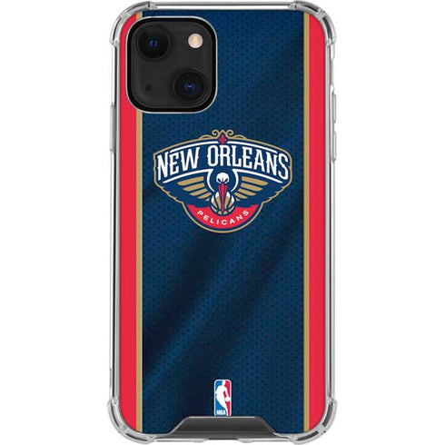 NBA New Orleans Pelicans Jersey iPhone 13 Mini Clear Case