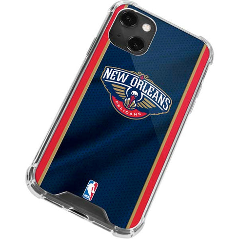 NBA New Orleans Pelicans Jersey iPhone 13 Mini Clear Case