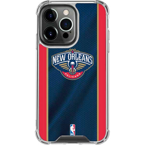 NBA New Orleans Pelicans Jersey iPhone 13 Pro Clear Case