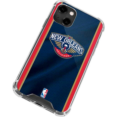 NBA New Orleans Pelicans Jersey iPhone 14 Clear Case