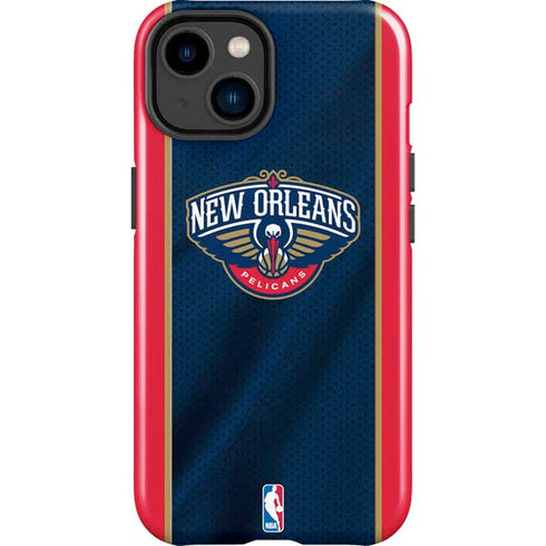 NBA New Orleans Pelicans Jersey iPhone 15 Plus Impact Case