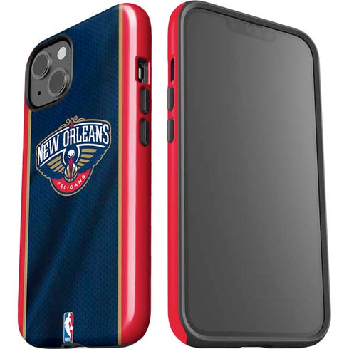NBA New Orleans Pelicans Jersey iPhone 15 Plus Impact Case
