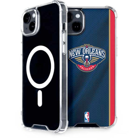 NBA New Orleans Pelicans Jersey iPhone 15 Plus MagSafe Case