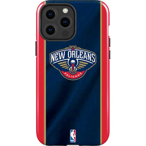 NBA New Orleans Pelicans Jersey iPhone 15 Pro Max Impact Case
