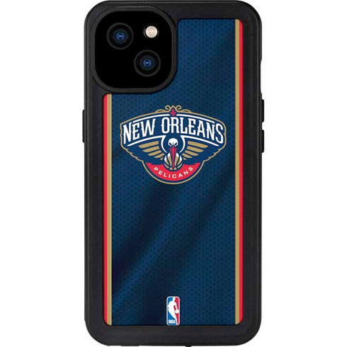NBA New Orleans Pelicans Jersey iPhone 15 Plus Waterproof Case