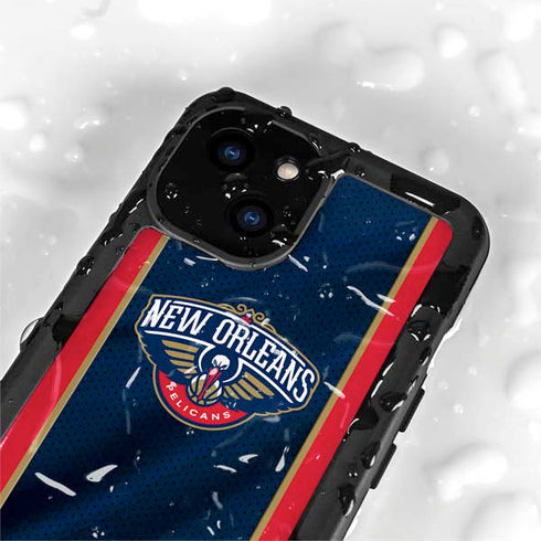 NBA New Orleans Pelicans Jersey iPhone 15 Plus Waterproof Case