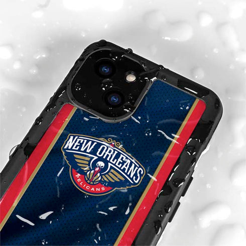 NBA New Orleans Pelicans Jersey iPhone 15 Waterproof Case