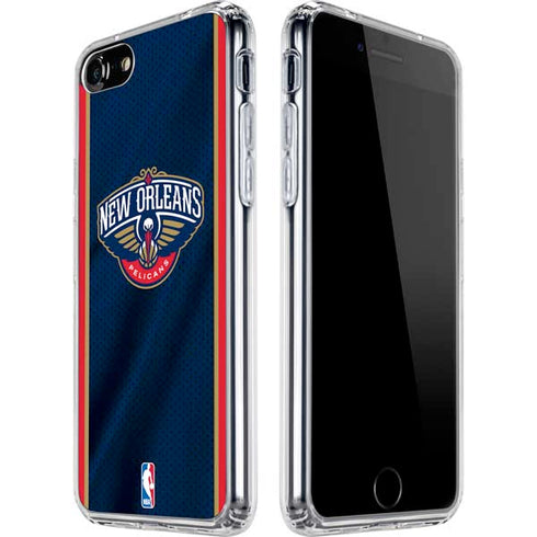 NBA New Orleans Pelicans Jersey iPhone SE (2nd & 3rd Gen) Clear Case