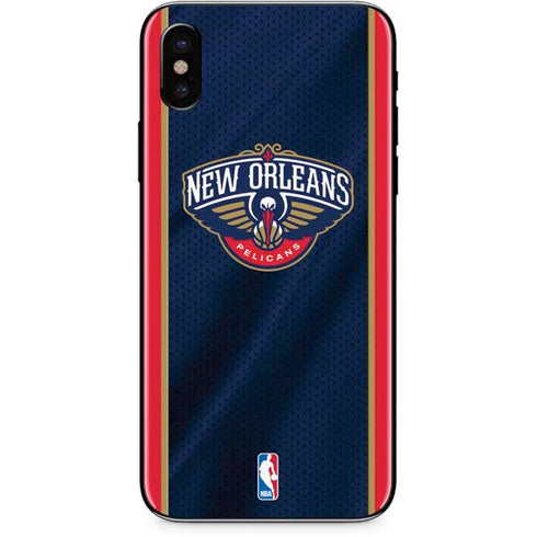 NBA New Orleans Pelicans Jersey iPhone X Skin
