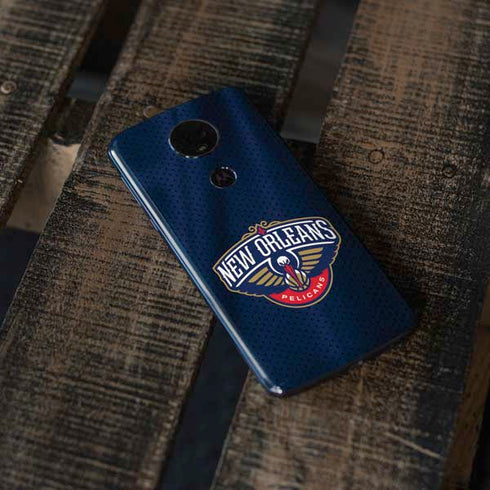 NBA New Orleans Pelicans Jersey Moto E5 Plus Skin