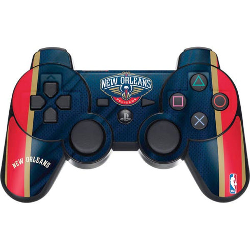 NBA New Orleans Pelicans Jersey PS3 Dual Shock wireless controller Skin