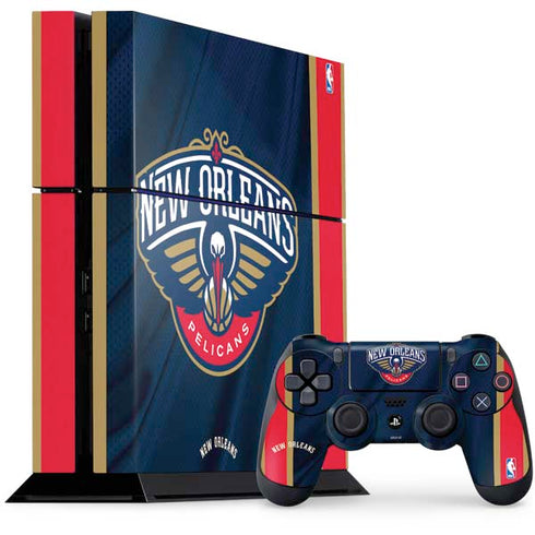 NBA New Orleans Pelicans Jersey PS4 Console and Controller Bundle Skin