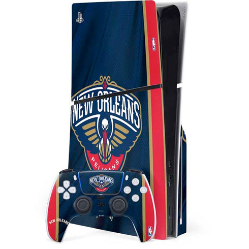 NBA New Orleans Pelicans Jersey PS5 Slim Disk Bundle Skin