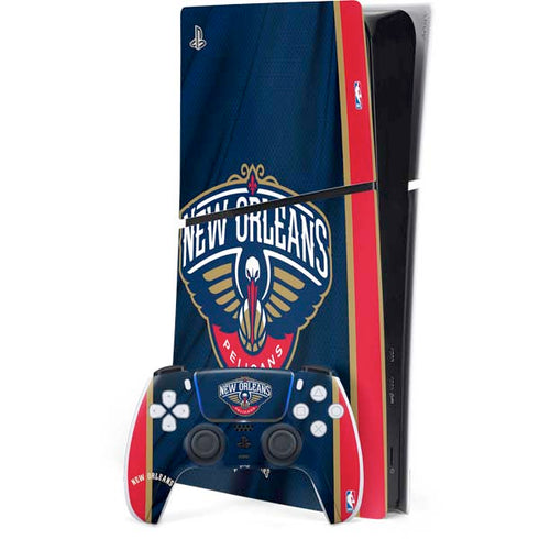 NBA New Orleans Pelicans Jersey PS5 Slim Digital Edition Console Skin