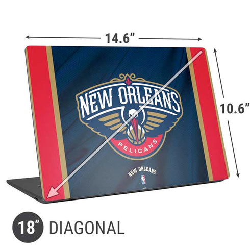 NBA New Orleans Pelicans Jersey Universal Laptop 18in (14.6 x 10.6in) Skin
