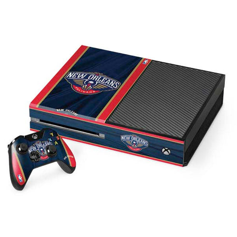 NBA New Orleans Pelicans Jersey Xbox One Console and Controller Bundle Skin