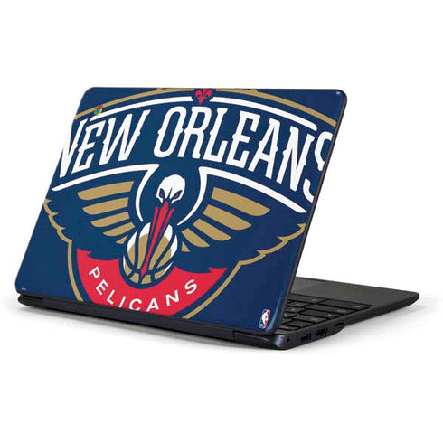 NBA New Orleans Pelicans Large Logo Samsung Chromebook Skin
