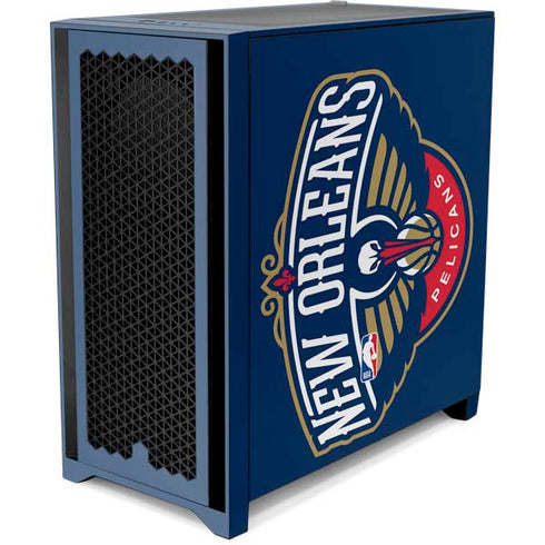 NBA New Orleans Pelicans Large Logo Corsair 4000D Tempered Glass Mid-Tower ATX Case Skin
