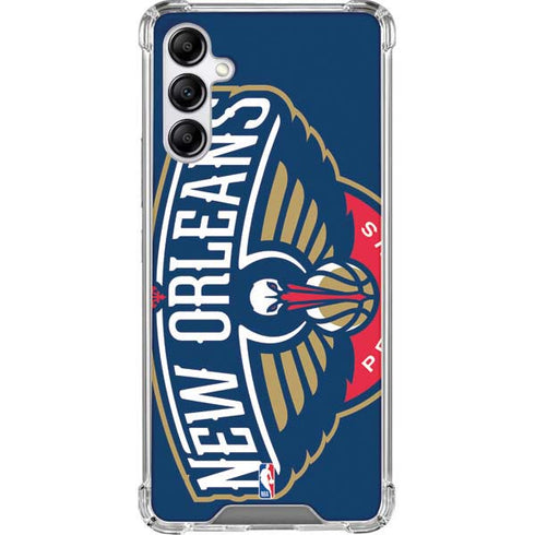 NBA New Orleans Pelicans Large Logo Galaxy A14 5G Clear Case