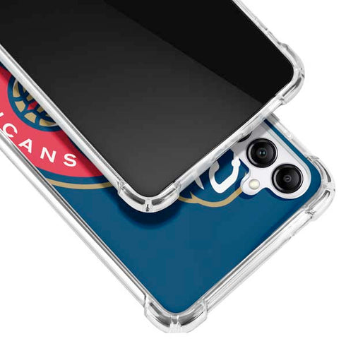 NBA New Orleans Pelicans Large Logo Galaxy A14 5G Clear Case