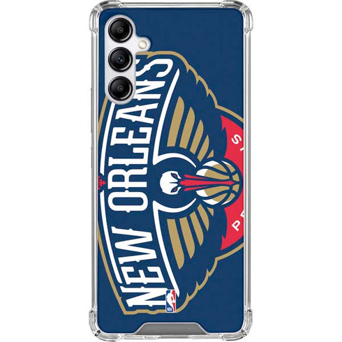 NBA New Orleans Pelicans Large Logo Galaxy A15 5G Clear Case