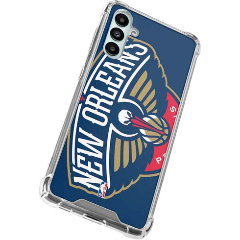 NBA New Orleans Pelicans Large Logo Galaxy A15 5G Clear Case