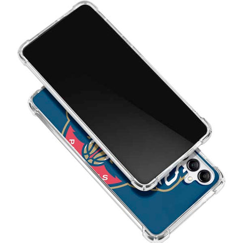 NBA New Orleans Pelicans Large Logo Galaxy A15 5G Clear Case