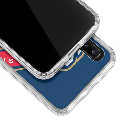 NBA New Orleans Pelicans Large Logo Galaxy A30 Clear Case