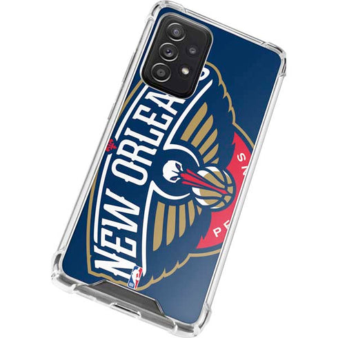 NBA New Orleans Pelicans Large Logo Galaxy A52 5G Clear Case