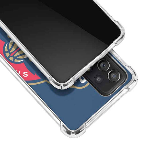 NBA New Orleans Pelicans Large Logo Galaxy A52 5G Clear Case