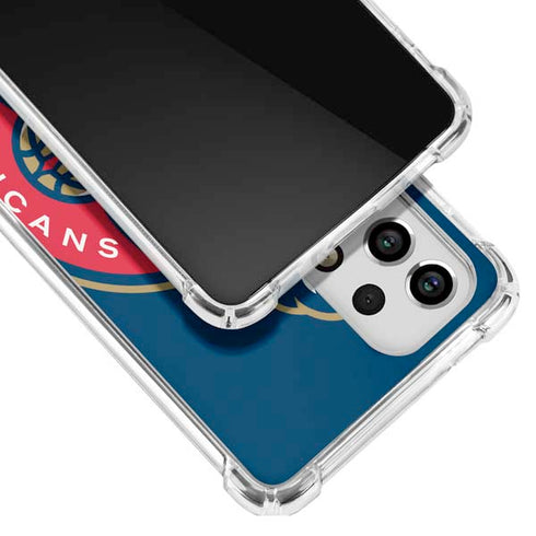 NBA New Orleans Pelicans Large Logo Galaxy A53 5G Clear Case