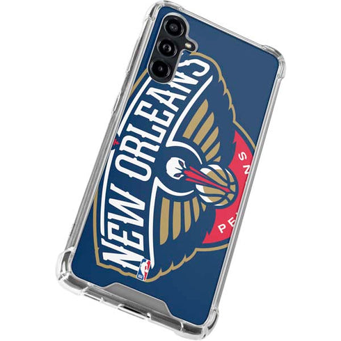 NBA New Orleans Pelicans Large Logo Galaxy A54 5G Clear Case